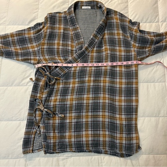 Free People X CP Shades Wrap Plaid Top - Picture 12 of 14